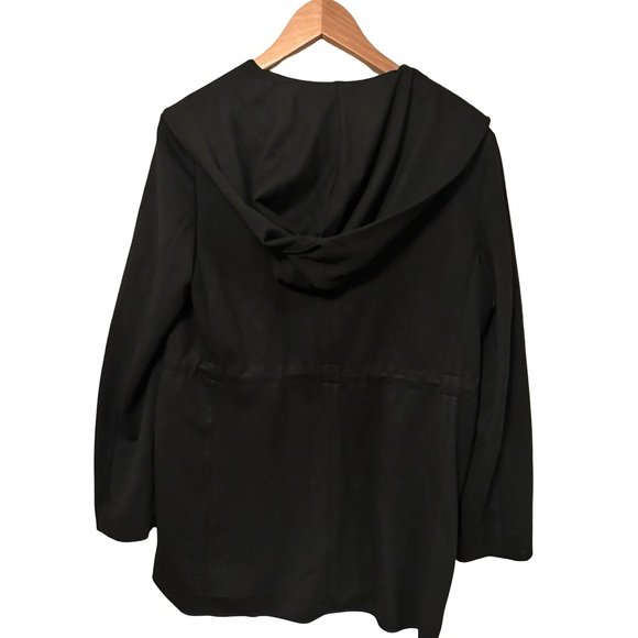 Theory Black Drape Drawstring Blazer Jacket Size Small - Picture 4 of 9